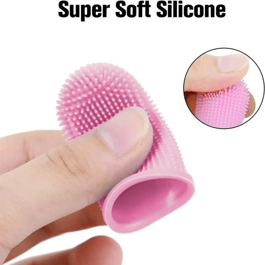 Soft Silicone Pet Finger Toothbrush | Dog & Cat Teeth Cleaning Brush