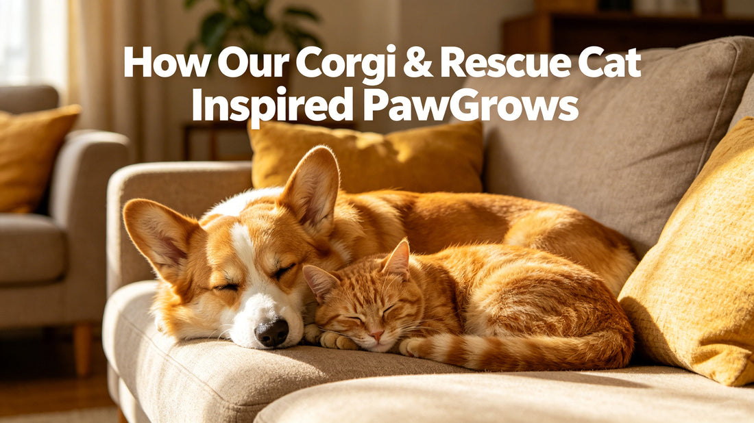 How Our Corgi & Rescue Cat Inspired PawGrows: The Story Behind Our Pet Brand