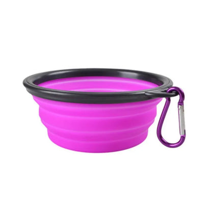 Collapsible Silicone Travel Pet Bowl | Portable Dog & Cat Food Water Dish