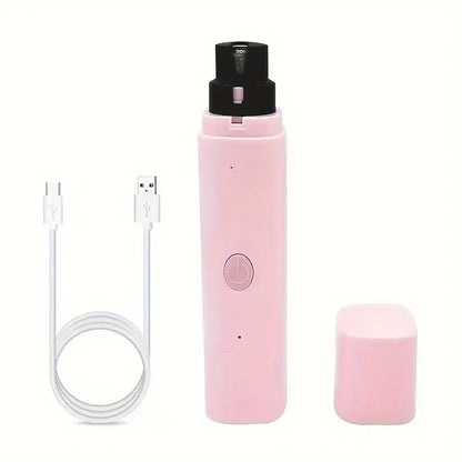 Rechargeable LED Pet Nail Grinder | Quiet Dog & Cat Claw Trimmer