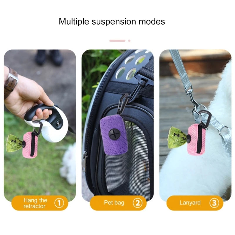 Portable Dog Poop Bag Dispenser | Outdoor Waste Bag Holder