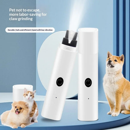 Rechargeable LED Pet Nail Grinder | Quiet Dog & Cat Claw Trimmer