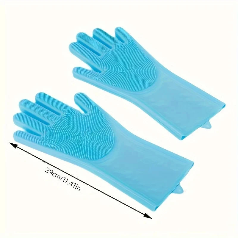 Silicone Pet Grooming Bath Glove | Dog & Cat Hair Remover Scrubber