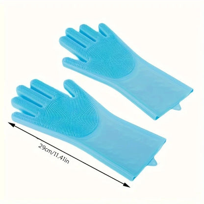 Silicone Pet Grooming Bath Glove | Dog & Cat Hair Remover Scrubber
