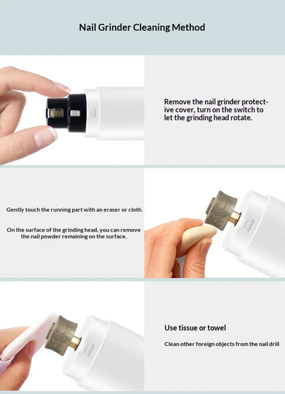 Rechargeable LED Pet Nail Grinder | Quiet Dog & Cat Claw Trimmer