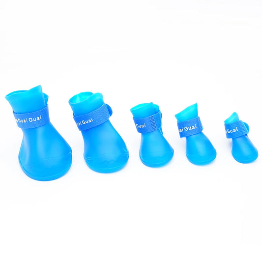 Waterproof Non-Slip Silicone Dog Rain Shoes | Soft Pet Footwear