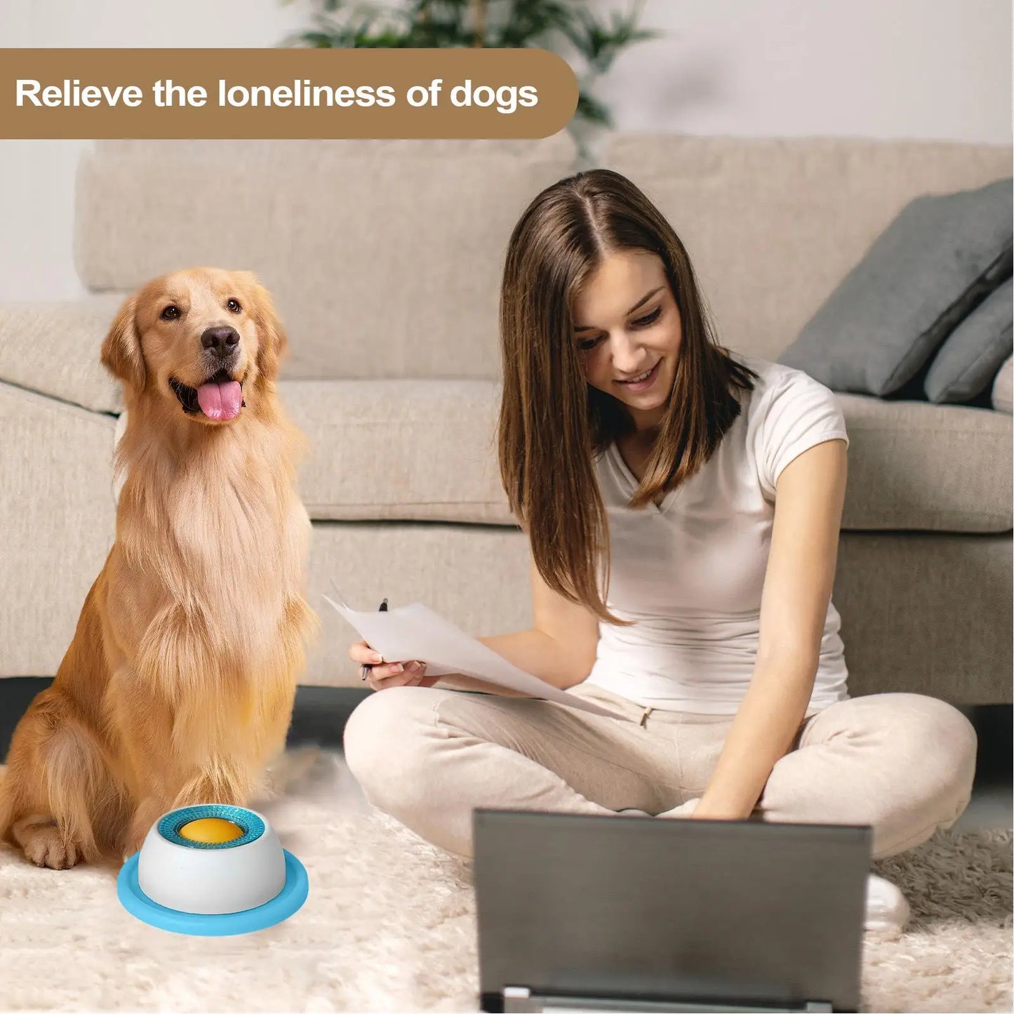 Interactive Dog Puzzle Slow Feeder Toy | Boredom Relief Treat Dispenser