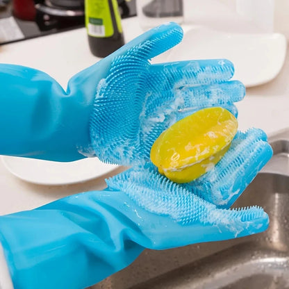 Silicone Pet Grooming Bath Glove | Dog & Cat Hair Remover Scrubber